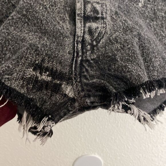 NWT-Levi’s Authorized Vintage-faded Black-button fly cutoff-denim shorts-Size 34 - Picture 11 of 16